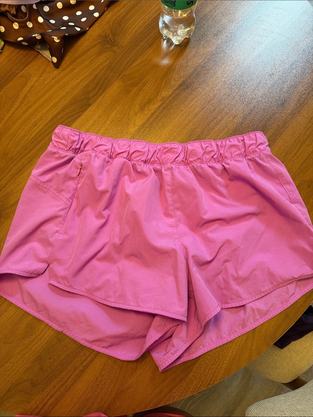 Old Navy Bright Pink Athletic Shorts with Elastic Waist
